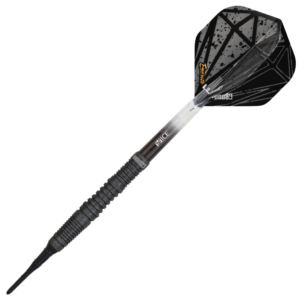 One80 Emorite 03 Soft Tip Darts - 20gm Black