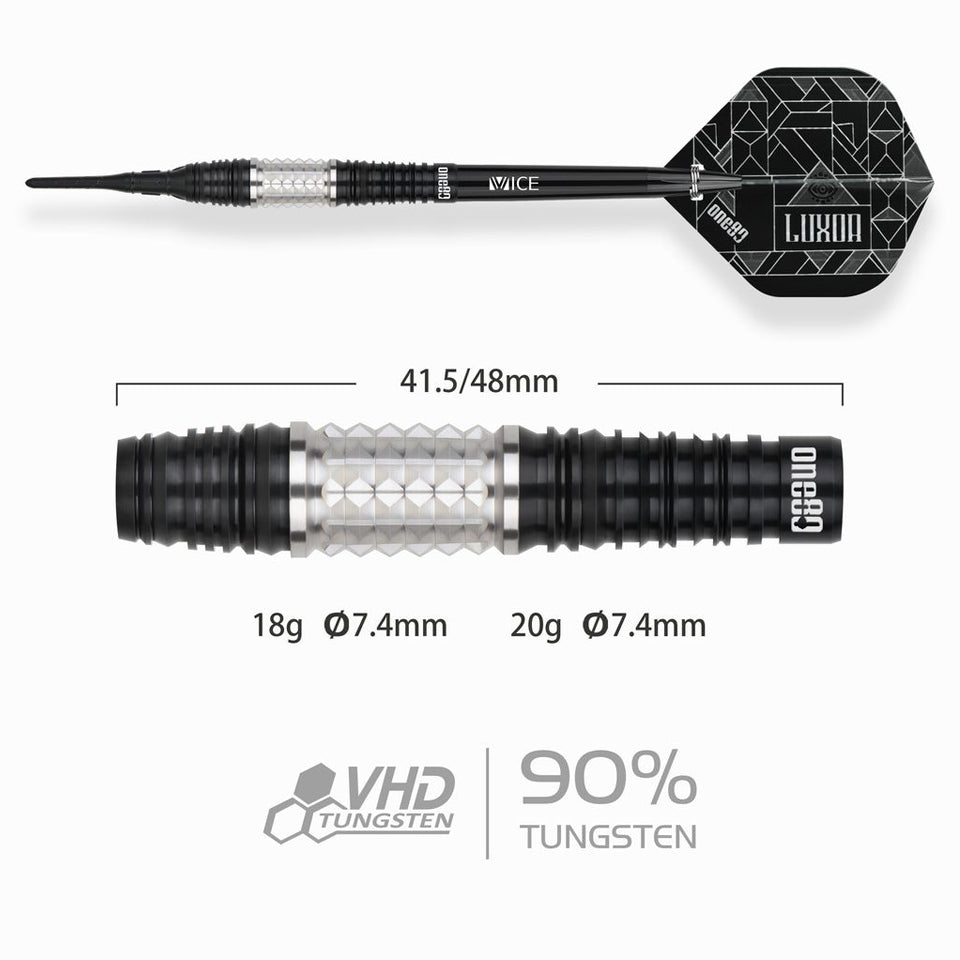 One80 Luxor ll Theta Soft Tip Darts - 18gm