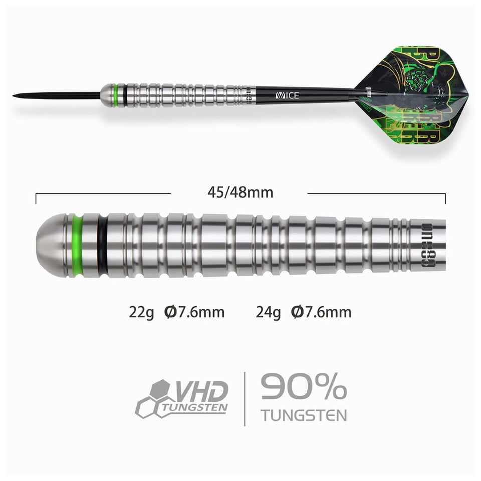 One80 Panther-C Steel Tip Darts - 22gm