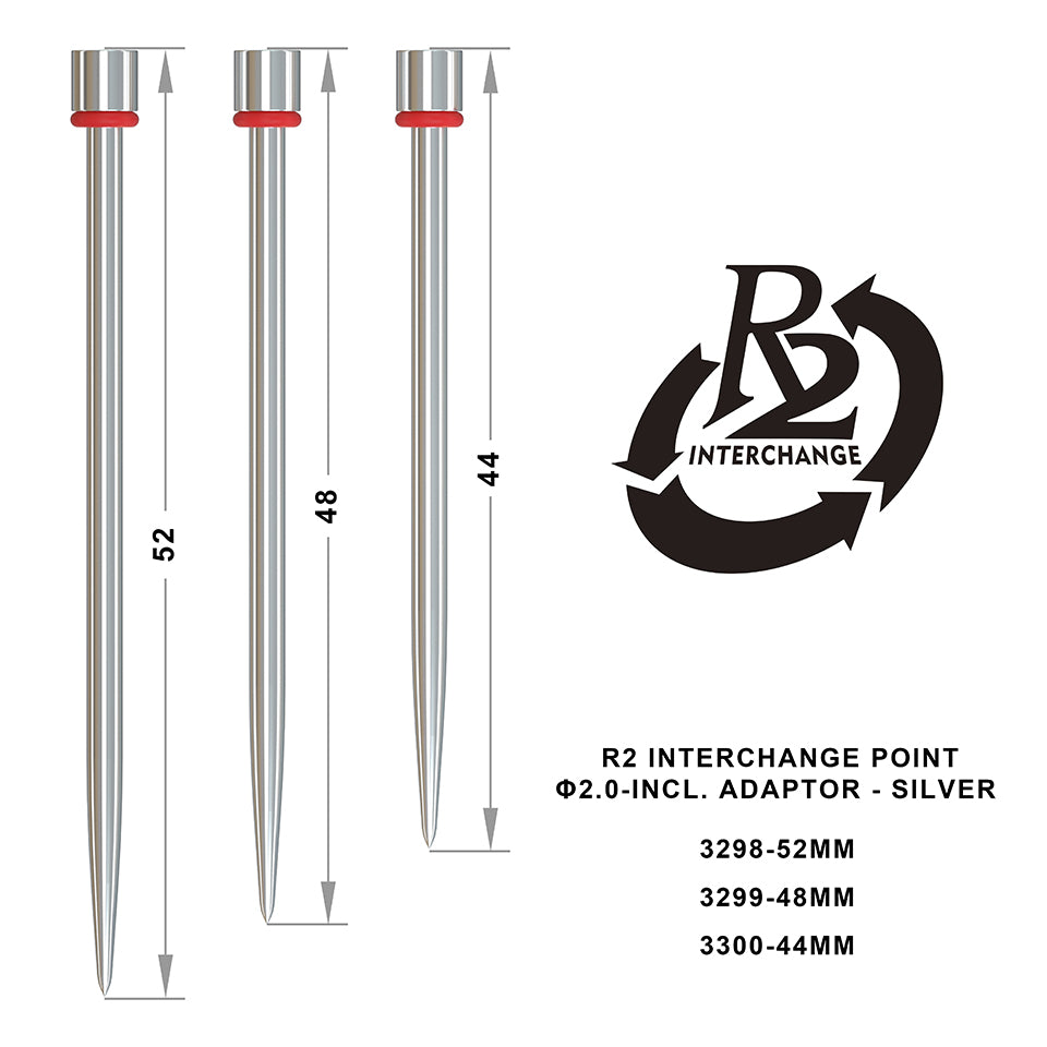 One80 R2 2.0 Interchange Points With Adaptor - 52mm Silver