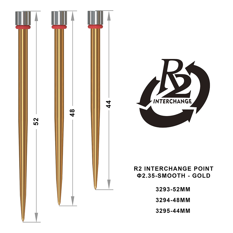 One80 R2 2.35 Smooth Interchange Points - 52mm Gold