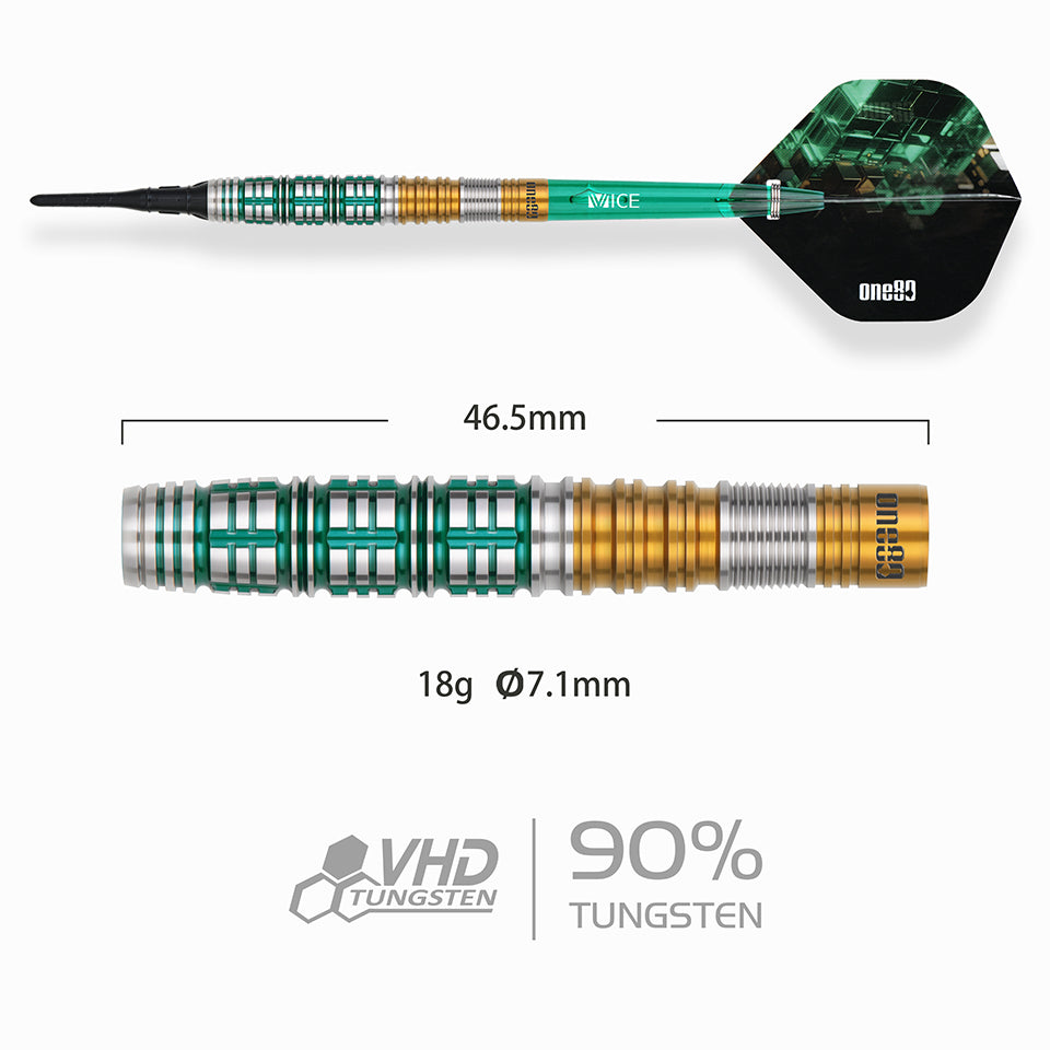 One80 Rene Eidams V4 Soft Tip Darts - 18gm