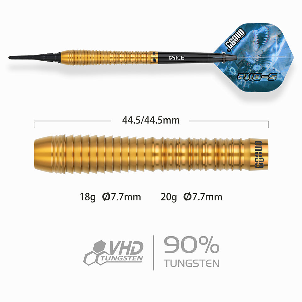 One80 S-Bite S-B1 Soft Tip Darts - 18gm