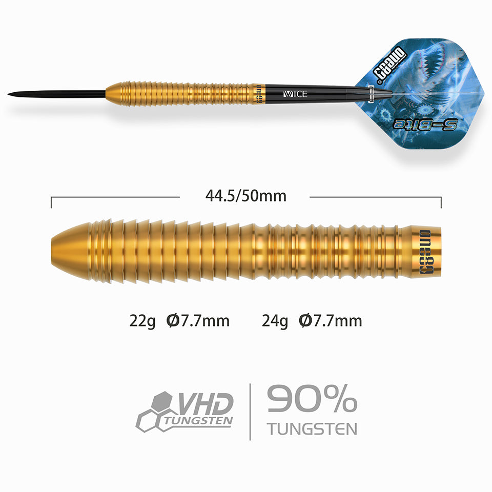 One80 S-Bite S-B1 Steel Tip Darts - 22gm