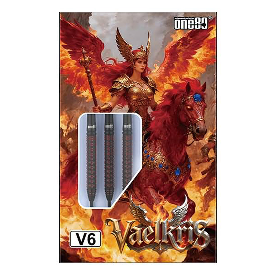 One80 Vaelkris V6 Steel Tip Darts - 22gm