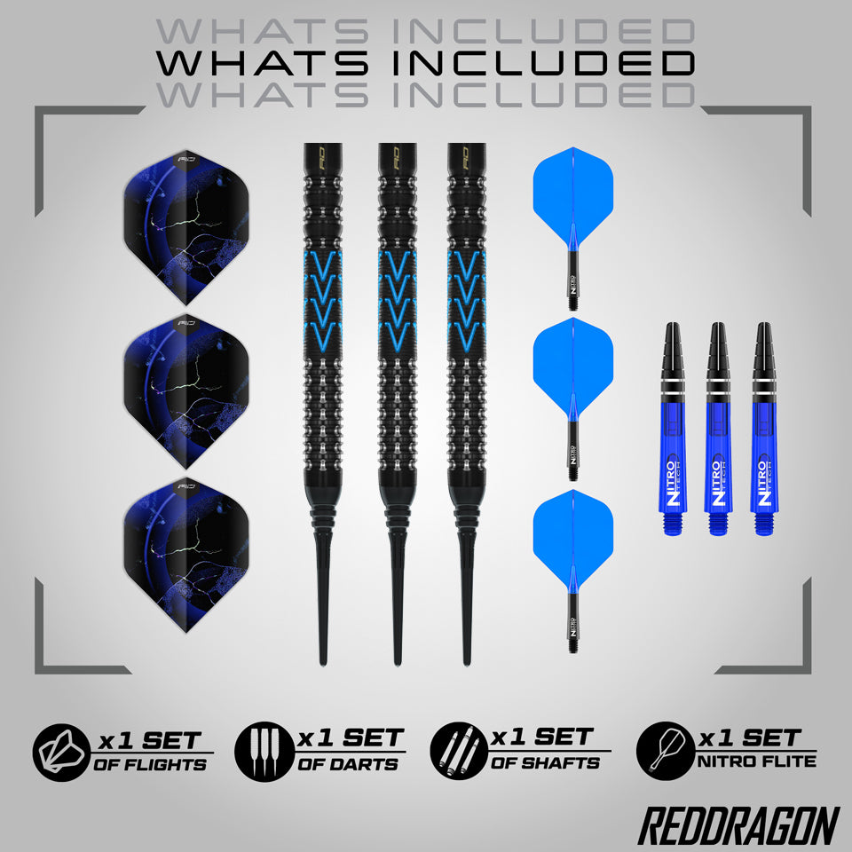 Red Dragon AMP Tapered Soft Tip Darts - 20gm