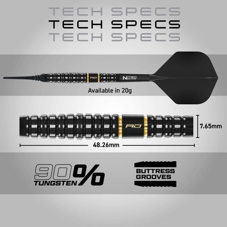 Red Dragon Ascend Torpedo Soft Tip Darts - 20gm