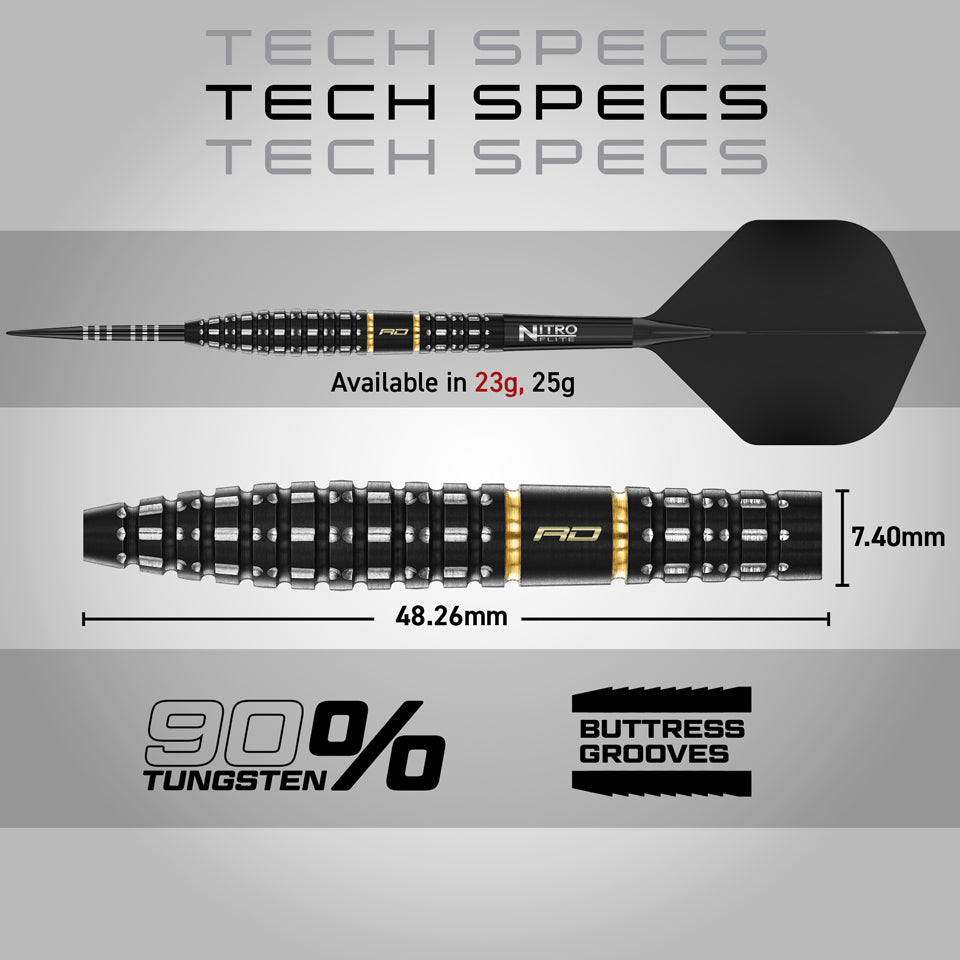 Red Dragon Ascend Torpedo Steel Tip Darts - 23gm