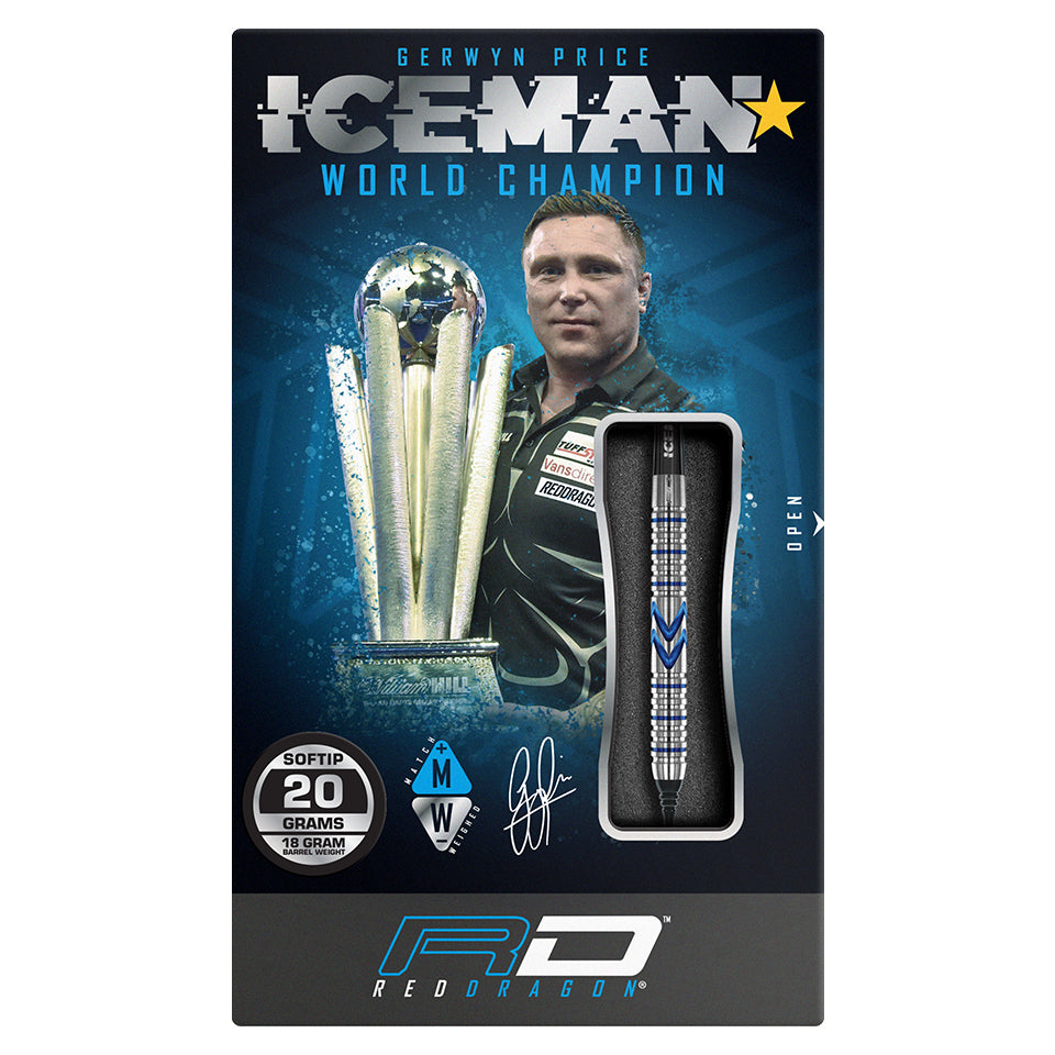 Red Dragon Gerwyn Price Midnight Edition Soft Tip Darts - 20gm