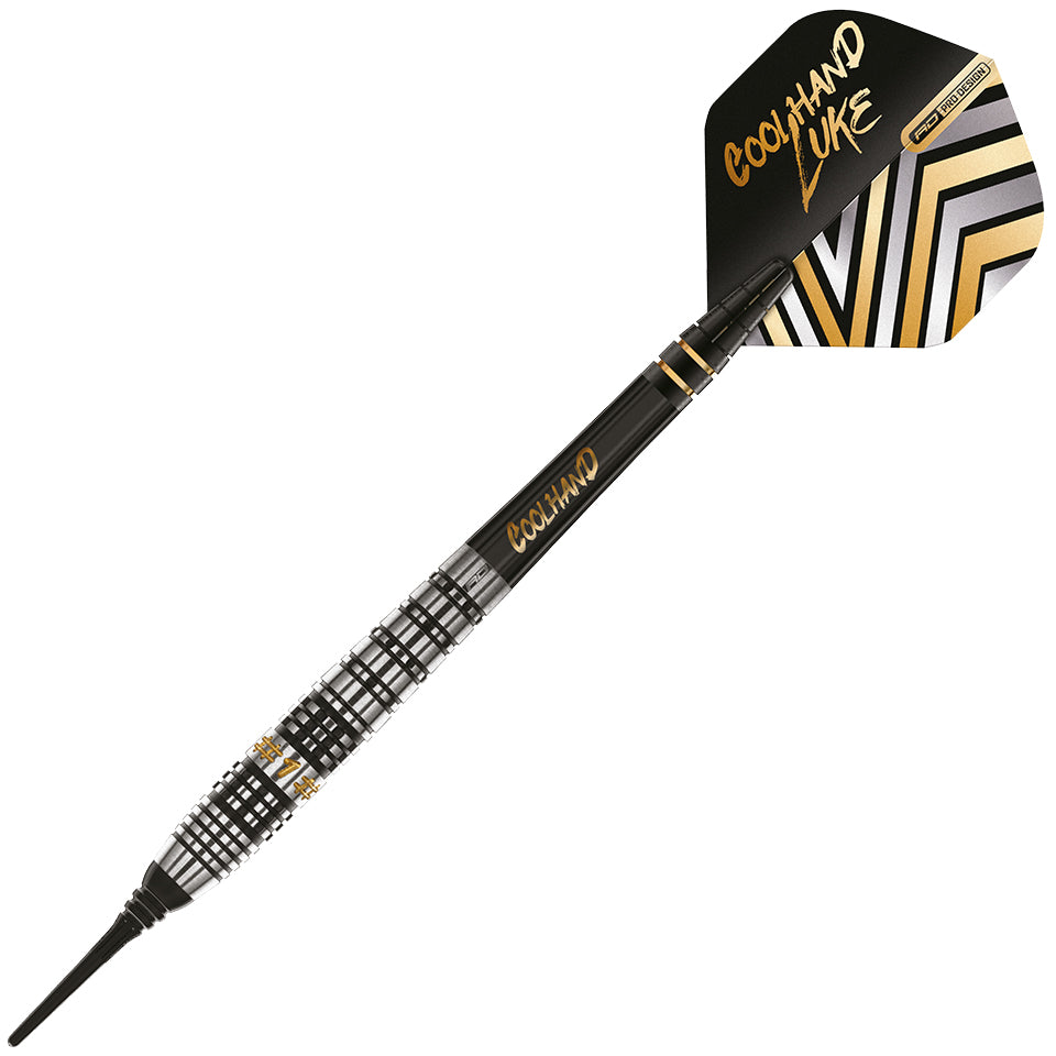 Set Freccette RED DRAGON Luke Humphries TX - 3 Freccette In Tungsteno 90% 18g, Con Alette E Steli, Soft Tip
