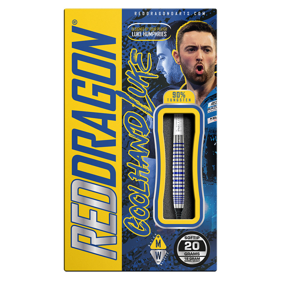 Red Dragon Luke Humphries TX3 Cool Blue SE Soft Tip Darts - 20gm