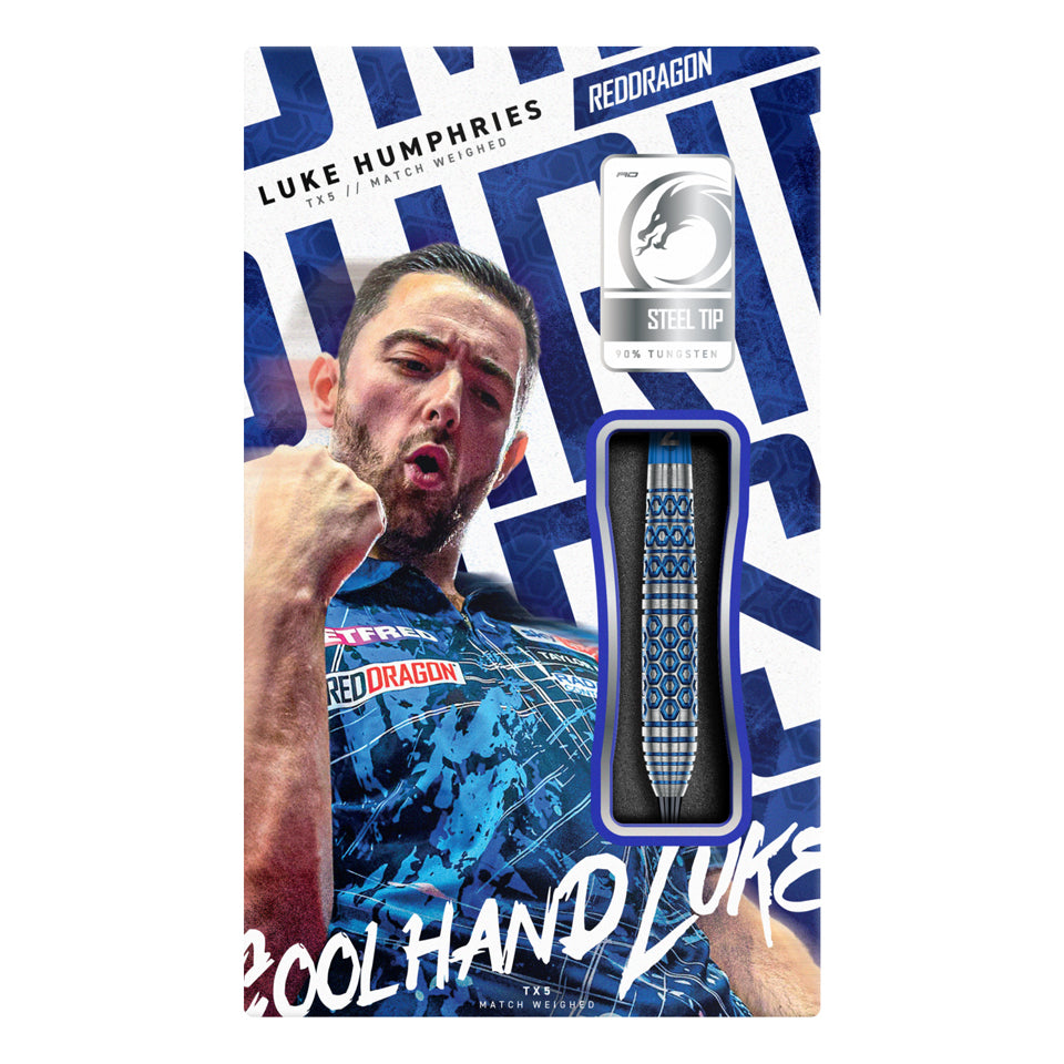 Red Dragon Luke Humphries TX5 Steel Tip Darts - 23gm