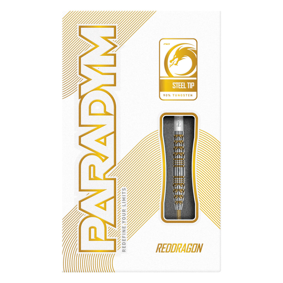 Red Dragon Paradym Gold Torpedo Steel Tip Darts - 23gm