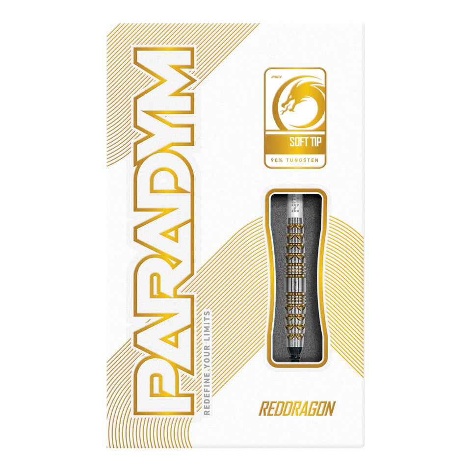 Red Dragon Paradym Gold Torpedo Soft Tip Darts - 20gm