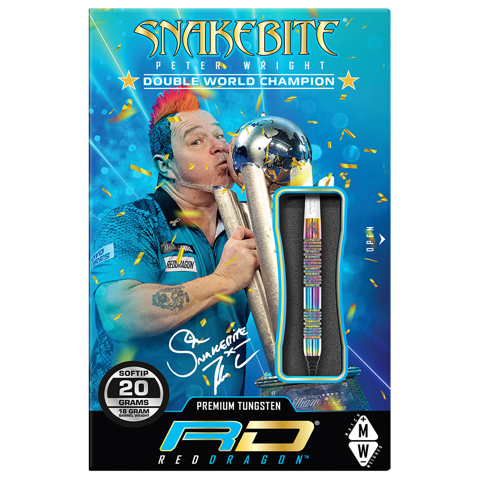 Red Dragon Peter Wright Diamond Fusion Spectron SE Soft Tip Darts - 20