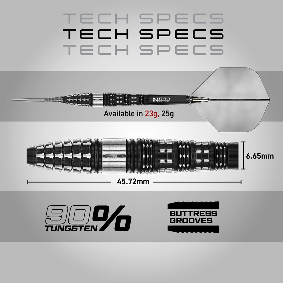 Red Dragon Recon Torpedo Steel Tip Darts - 23gm