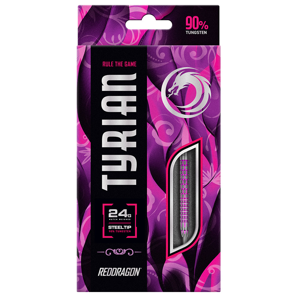 Red Dragon Tyrian Steel Tip Darts - 24gm