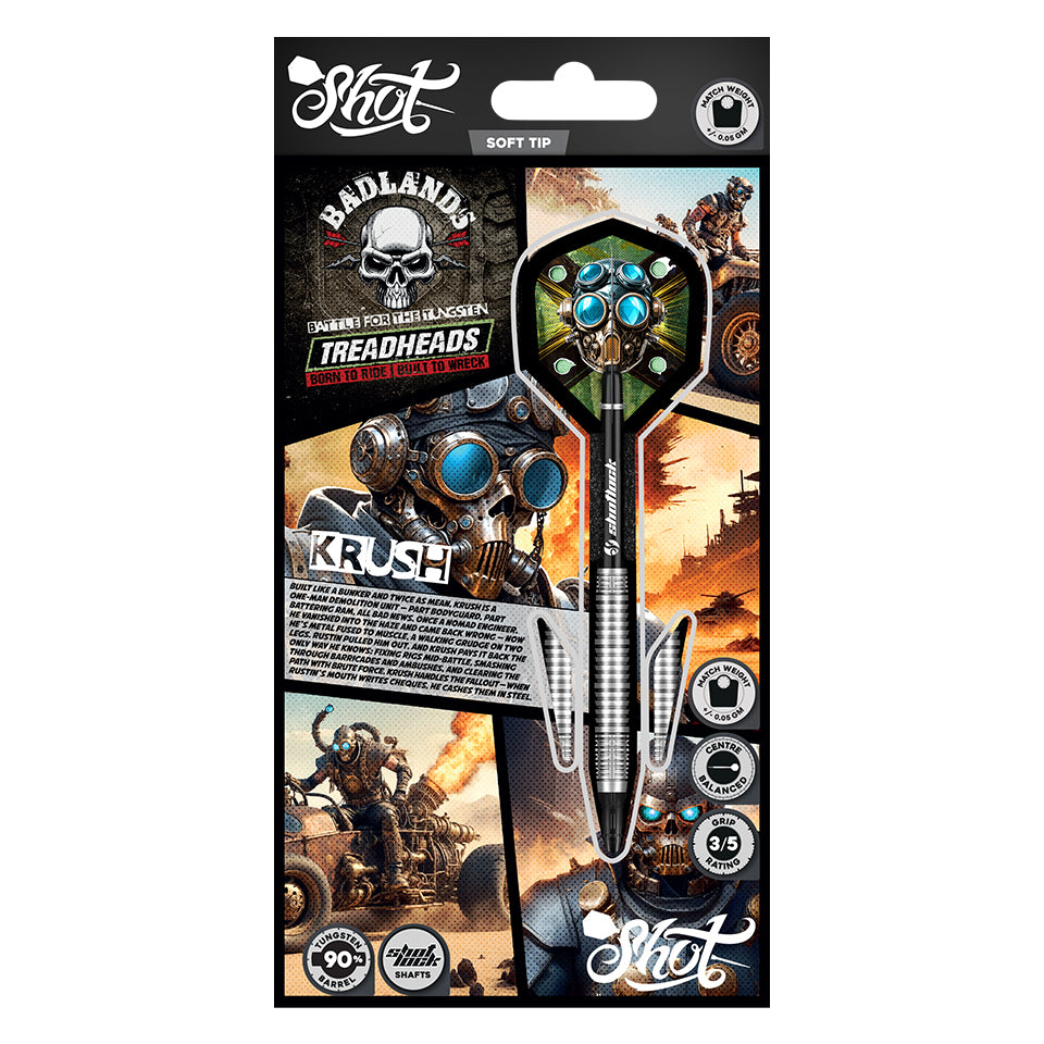 Shot Badlands Krush Soft Tip Darts - 20gm