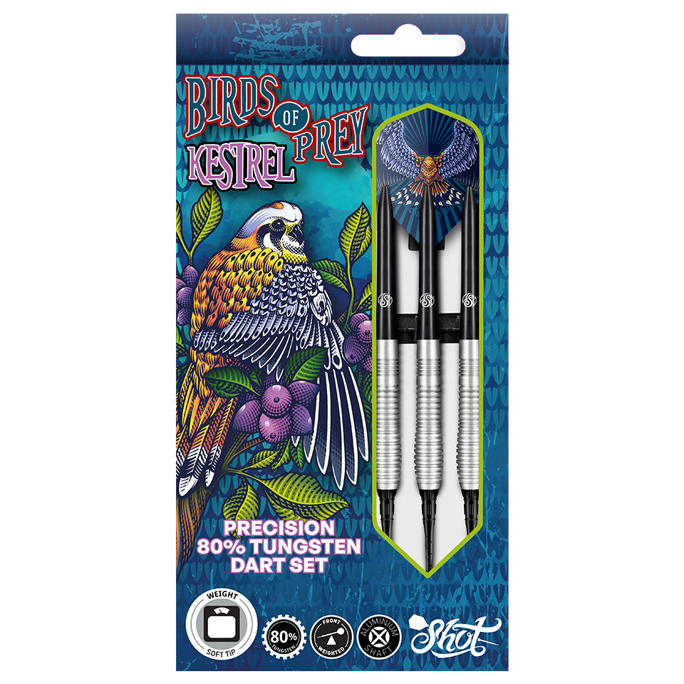 Shot Birds of Prey Kestrel Soft Tip Darts - 18gm