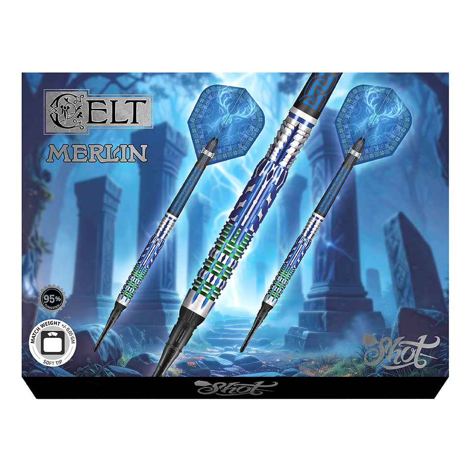 Shot Celt Merlin Soft Tip Darts - 20gm