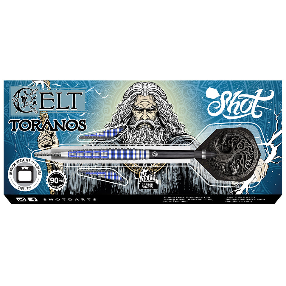 Shot Celt Toranos Steel Tip Darts - 26gm