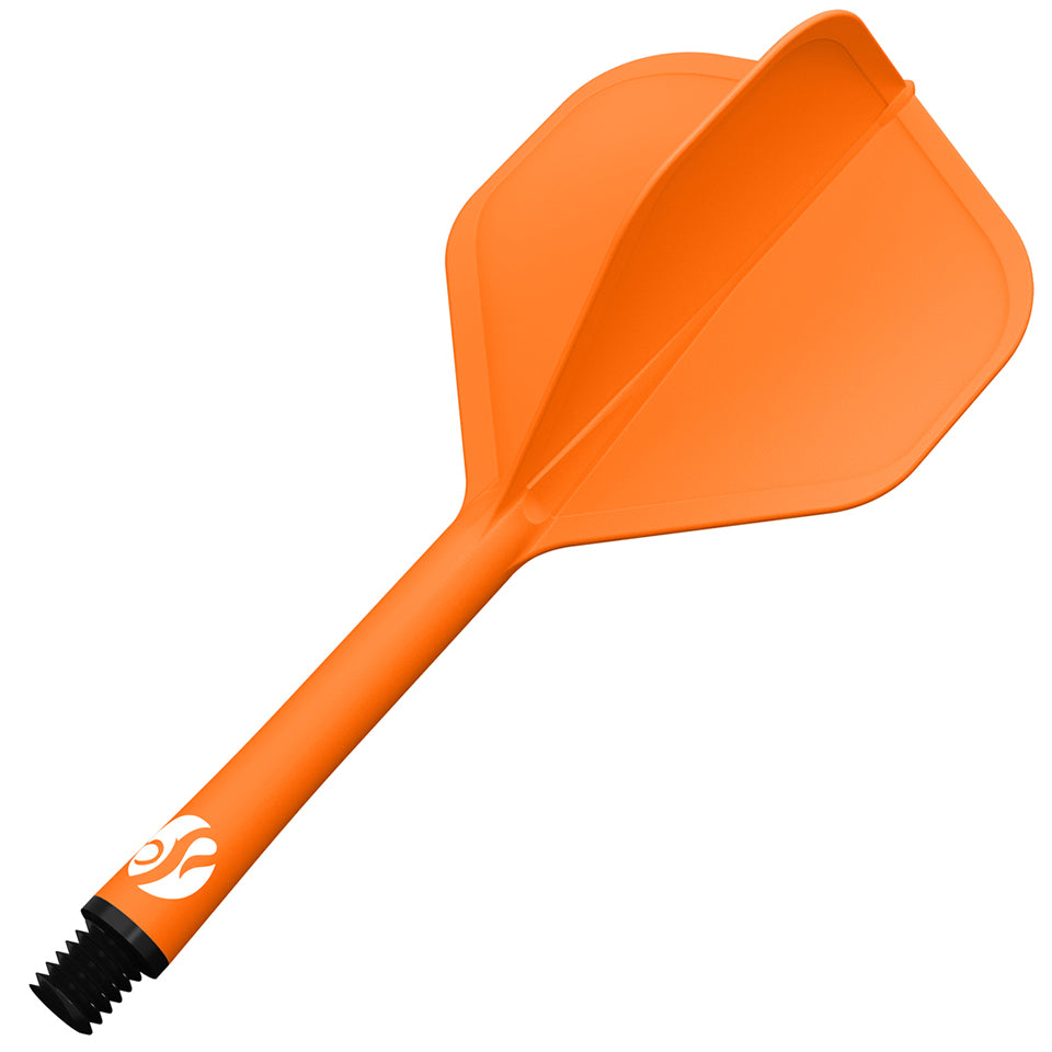 Shot Flight Deck Dart Flight and Shaft System - Standard Short Orange