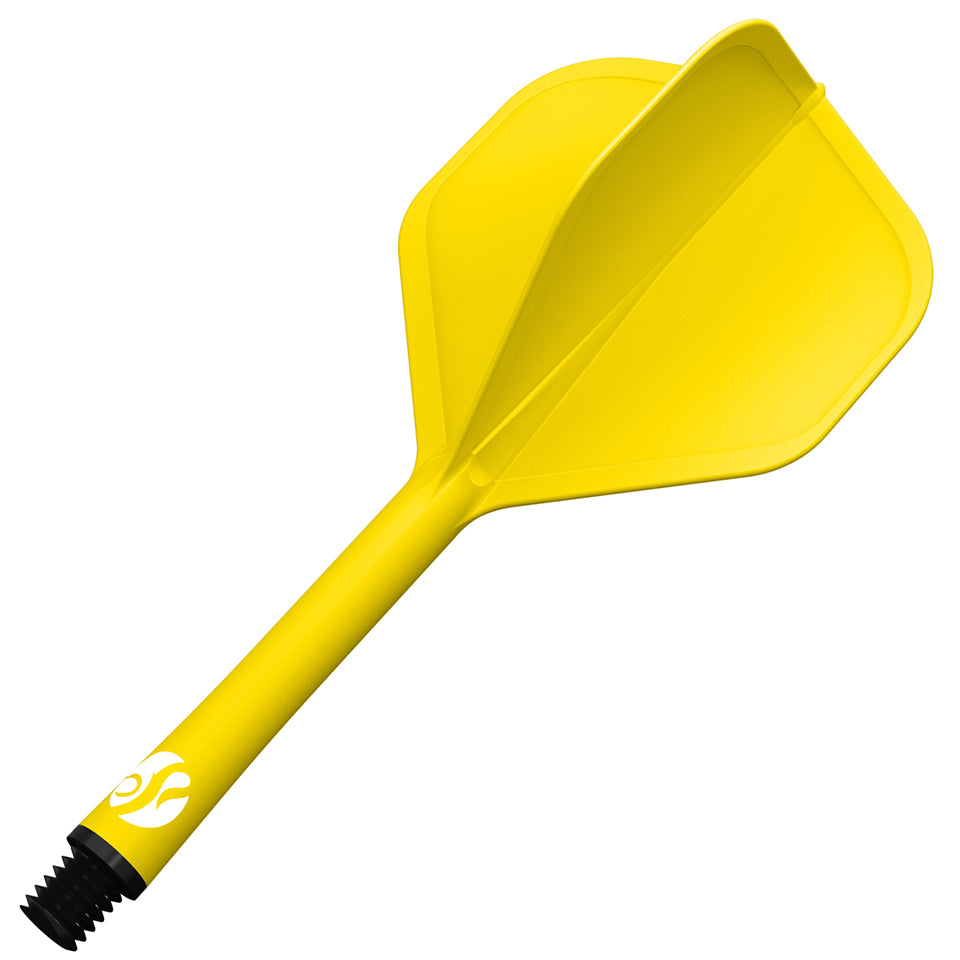 Shot Flight Deck Dart Flight and Shaft System - Standard Short Yellow