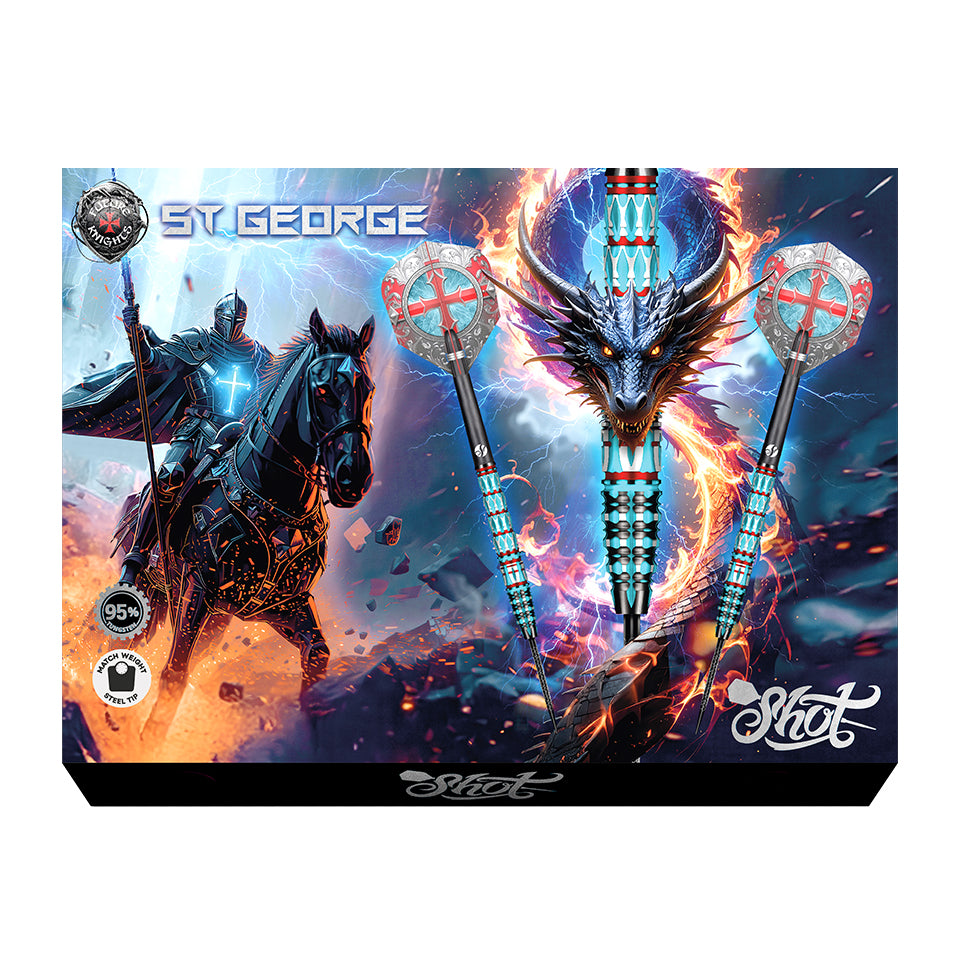 Shot Future Knights St. George Steel Tip Darts - 23gm