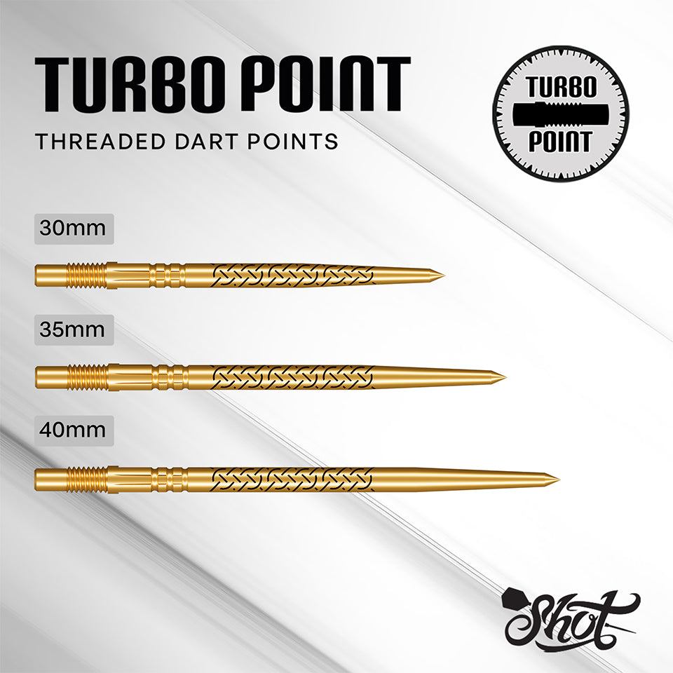 Shot Kapene Turbo Steel Points - Gold 35mm