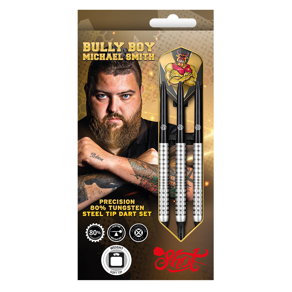 Shot Michael Smith Bully Boy Precision Soft Tip Darts - 18gm