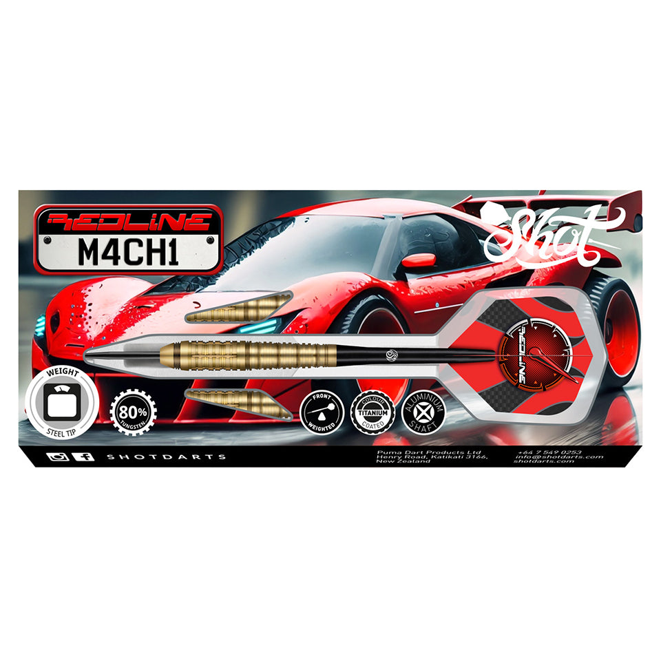 Shot Redline M4ch1 Steel Tip Darts - 23gm