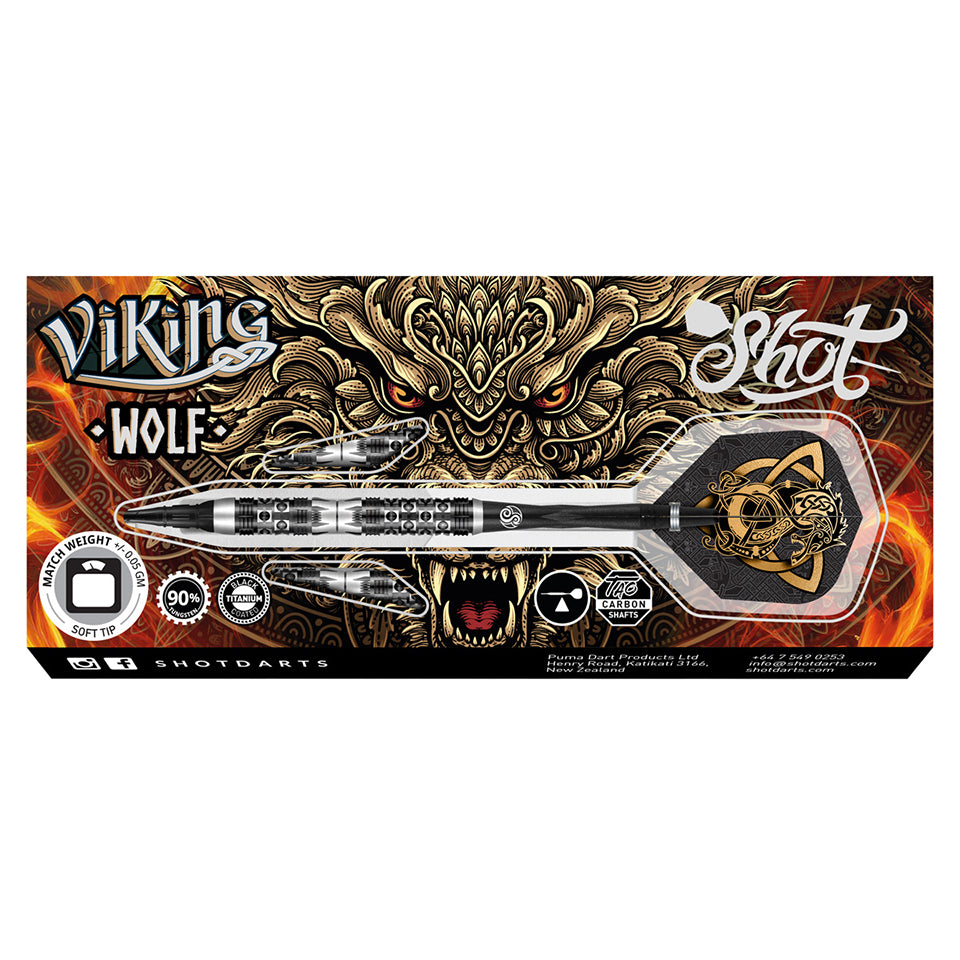 Shot Viking Wolf Soft Tip Darts - 20gm