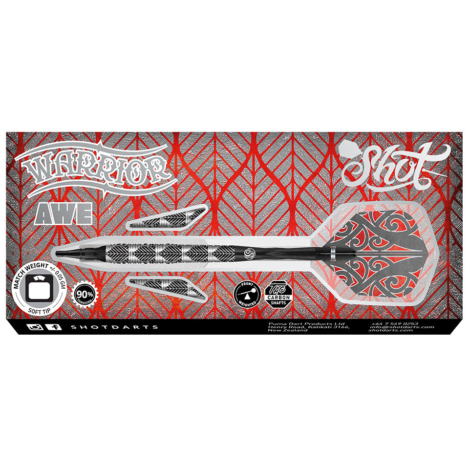 Shot Warrior Awe Soft Tip Darts - 20gm