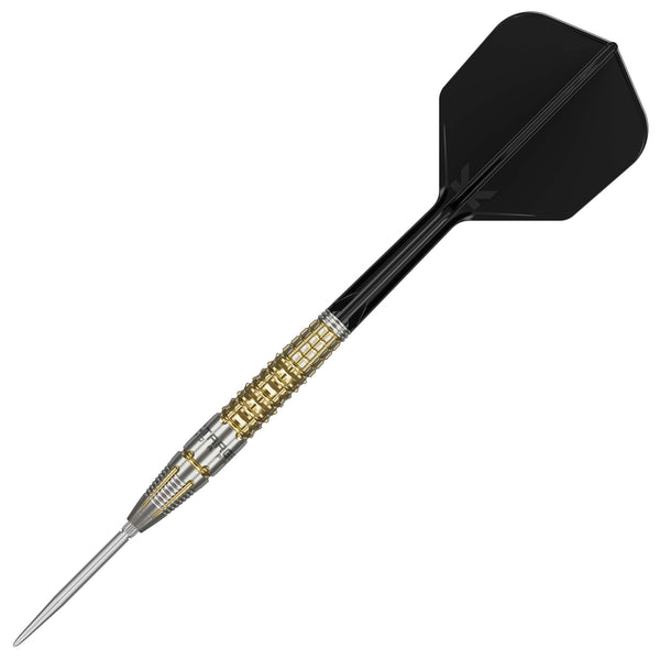 ダーツ TARGET JAPAN BLACK MARQUE SERIES WARRIOR Target Black Marque Warrior Swiss Point Steel Tip Darts - 25gm