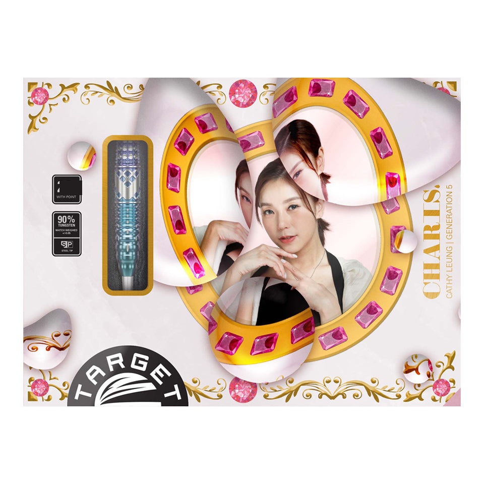 Target Cathy Leung Charis G5 Swiss Point Steel Tip Darts - 24gm