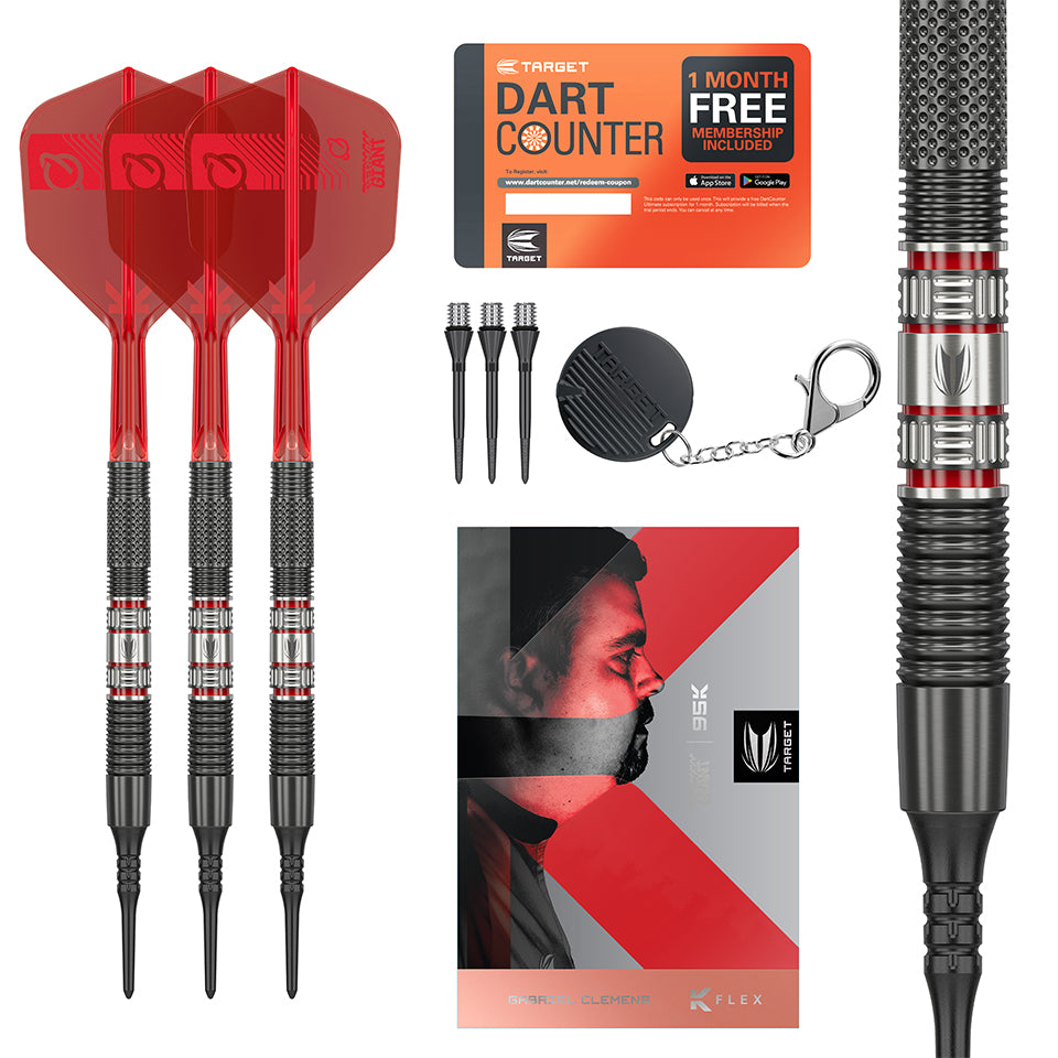 Target Gabriel Clemens 95k Soft Tip Darts - 19gm