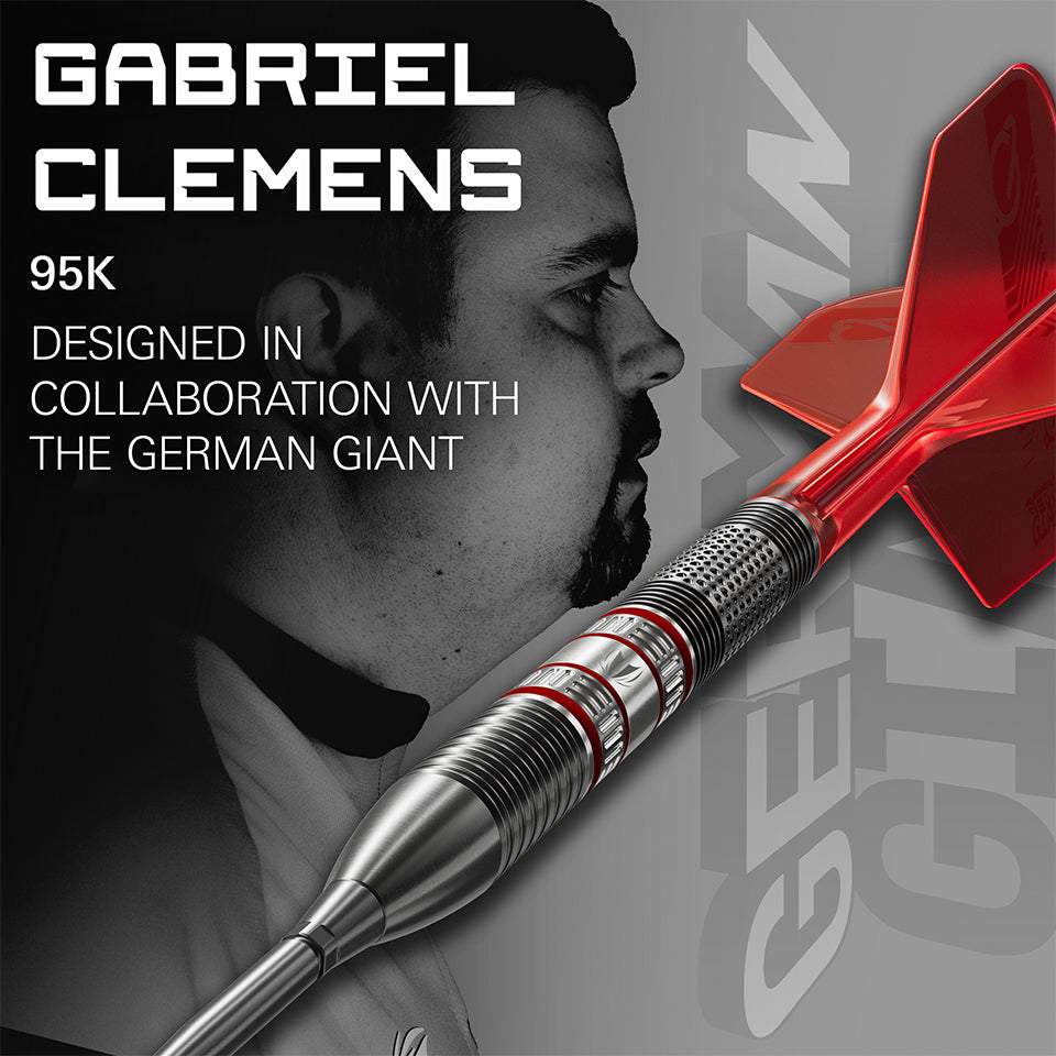 Target Gabriel Clemens 95k Swiss Point Steel Tip Darts - 21gm