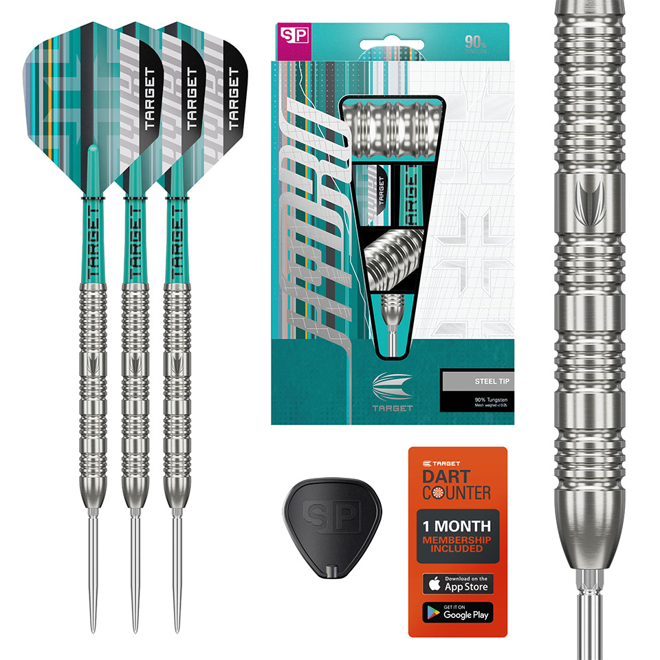 Target Hydro 02 Swiss Point Steel Tip Darts - 21gm