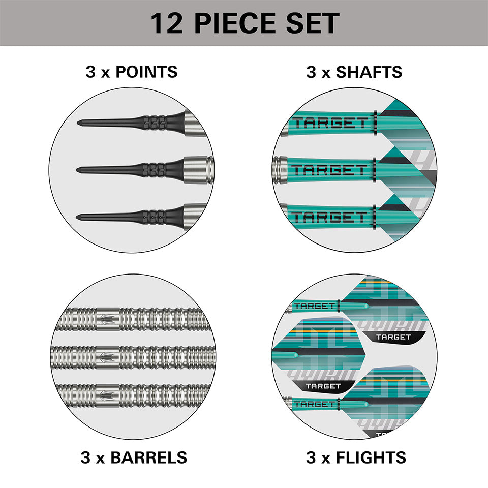 Target Hydro 12 Soft Tip Darts - 18gm