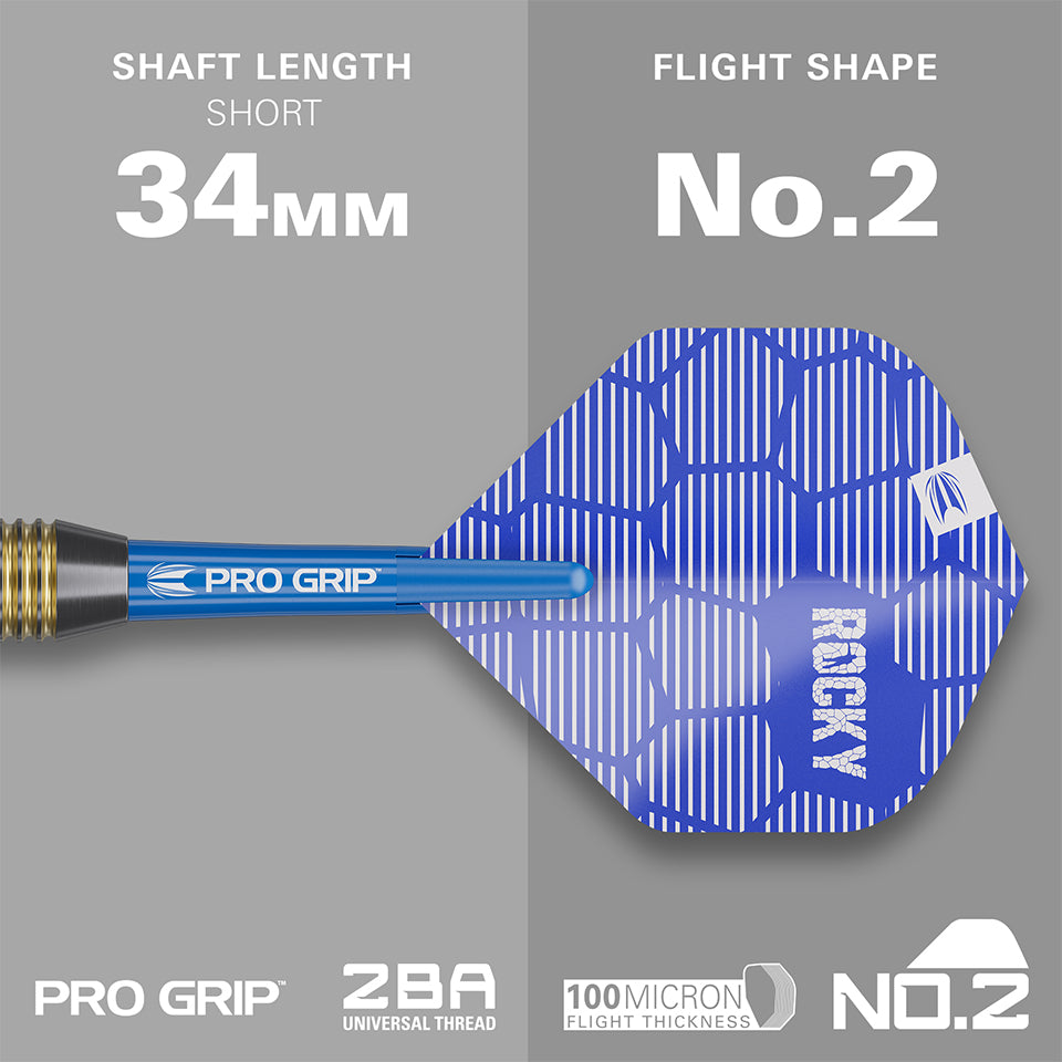 Target Josh Rock Brass Steel Tip Darts - 22gm