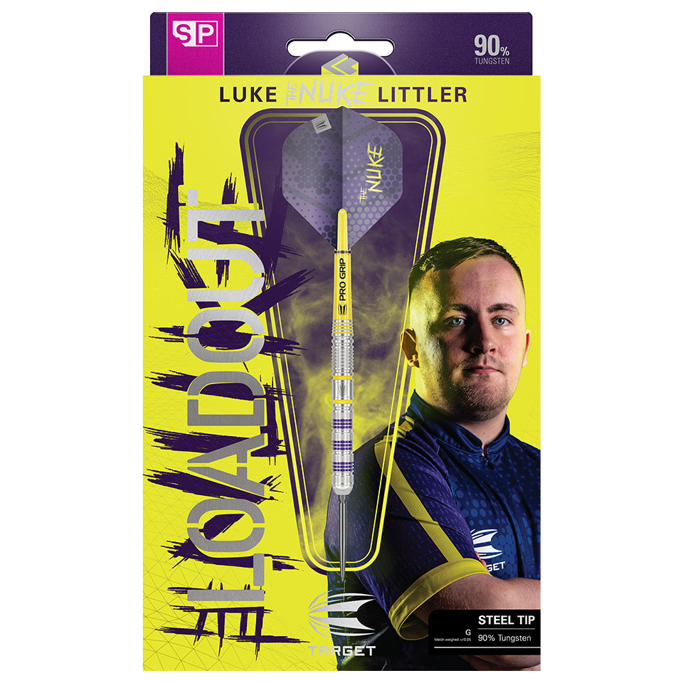 Target Luke Littler Loadout Swiss Point Steel Tip Darts - 24gm