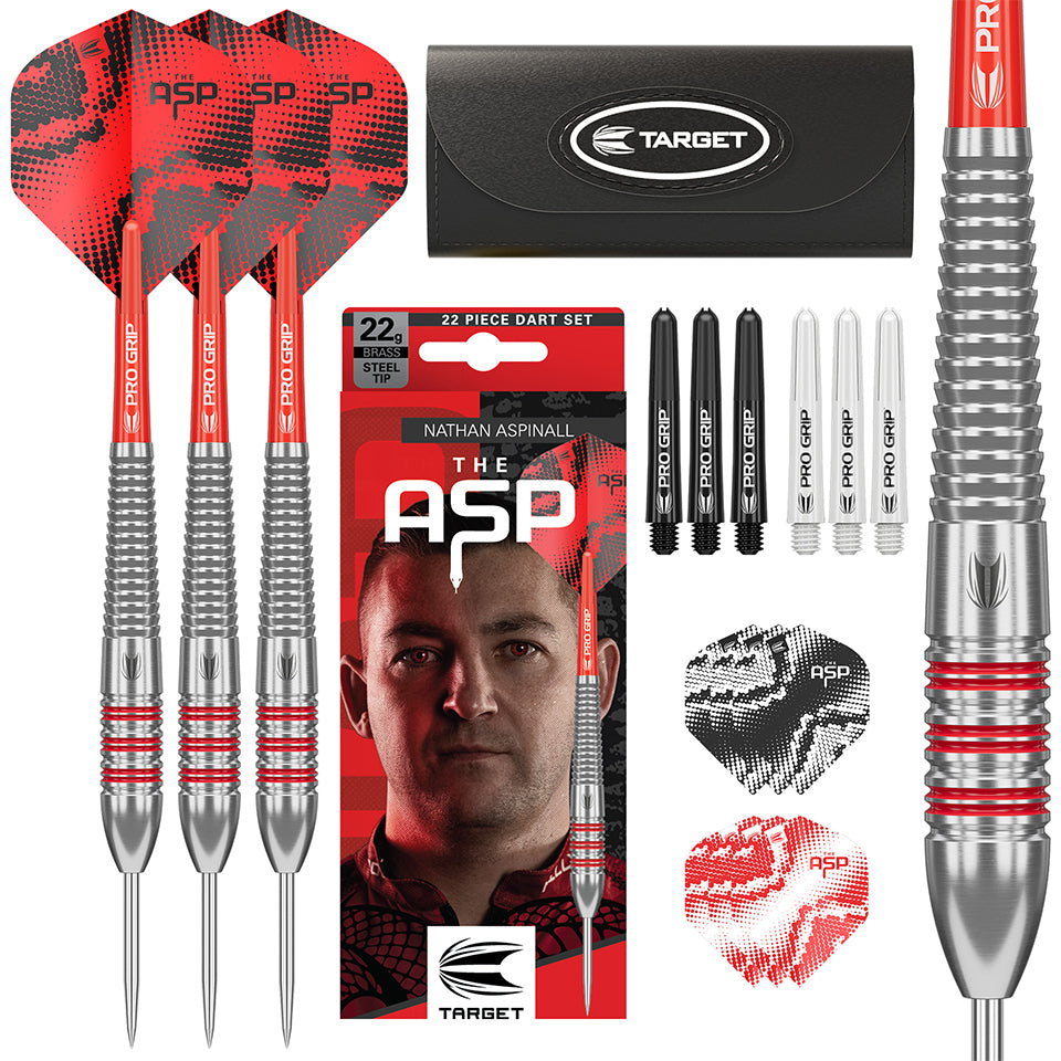 Target Nathan Aspinall Brass Steel Tip Darts - 22gm