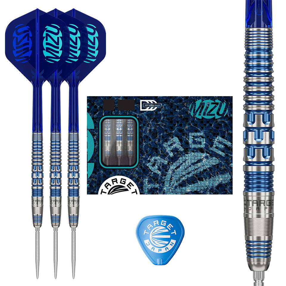 Target Prime Series Mizu 01 Swiss Point Steel Tip Darts - 23gm