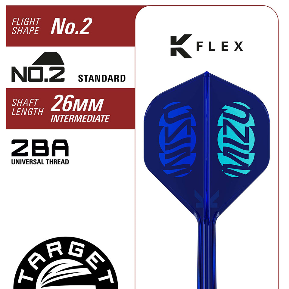 Target Prime Series Mizu 03 Swiss Point Steel Tip Darts - 23gm