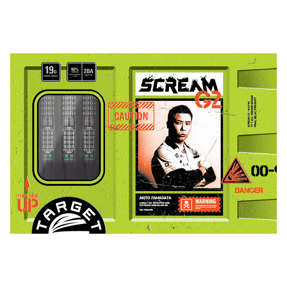 Target Prime Series Scream G2 Soft Tip Darts - 19gm