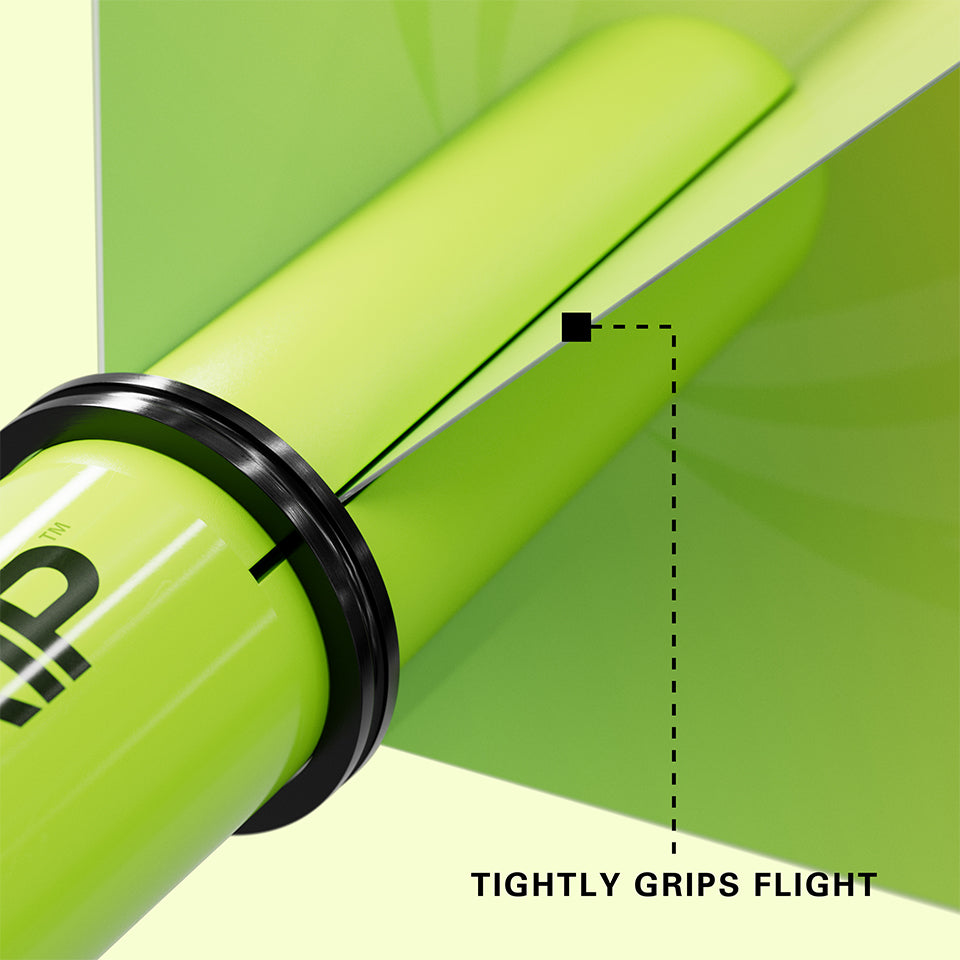 Target Pro Grip Nylon Dart Shafts - Medium Lime Green (3 Sets)