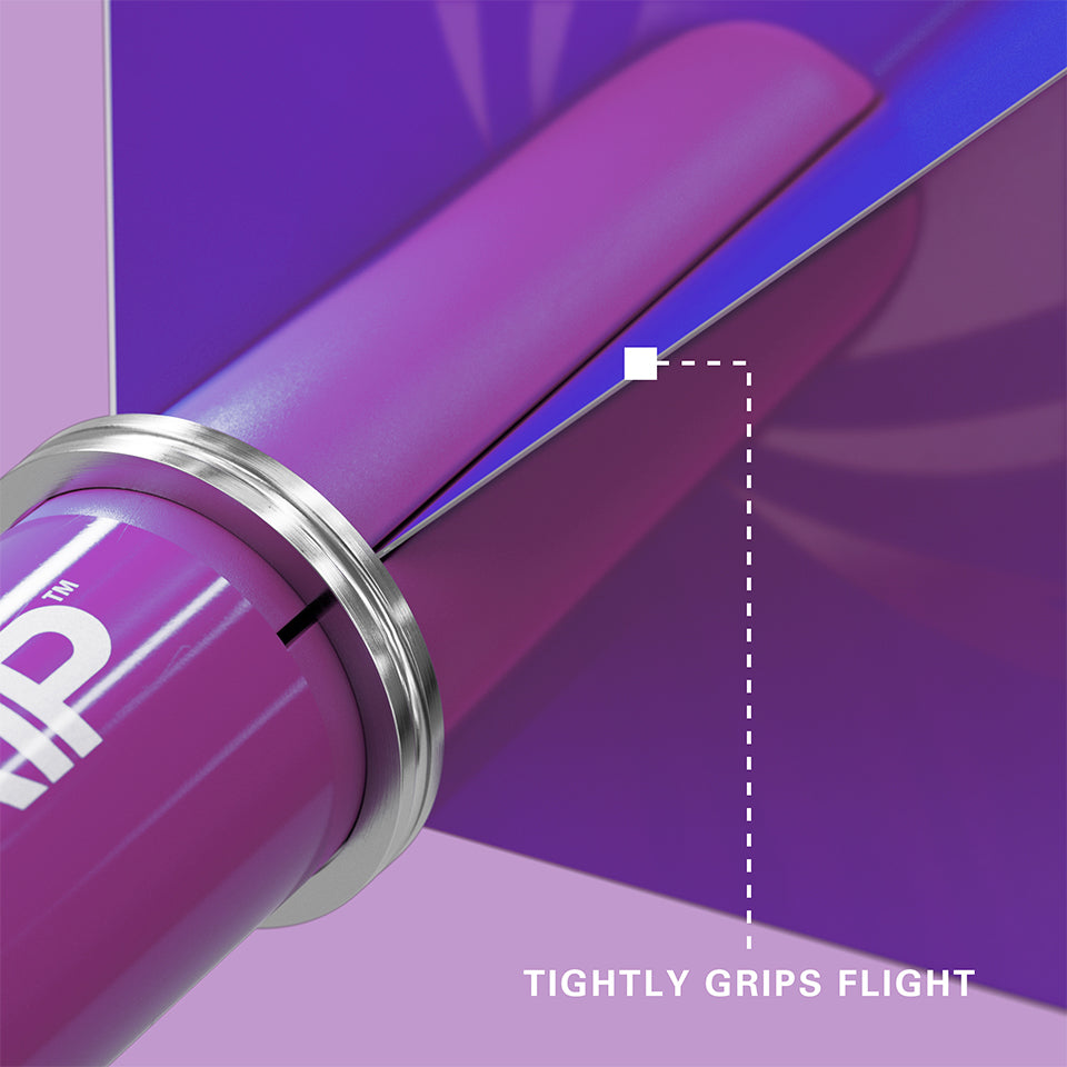 Target Pro Grip Nylon Dart Shafts - Short Purple (3 Sets)