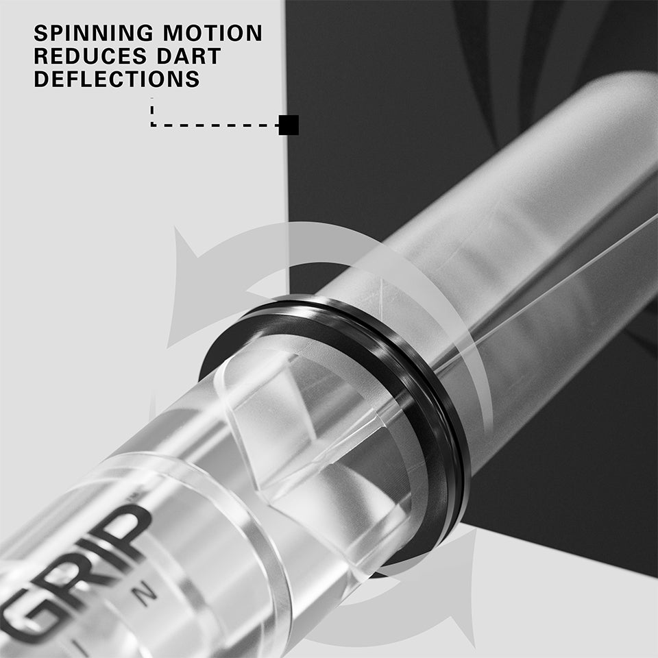 Target Pro Grip Nylon Spinning Dart Shafts - Medium Clear (3 Sets)