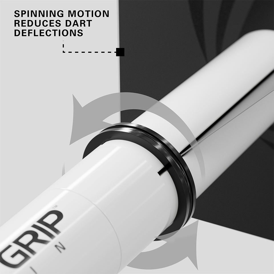 Target Pro Grip Nylon Spinning Dart Shafts - Inbetween White (3 Sets)