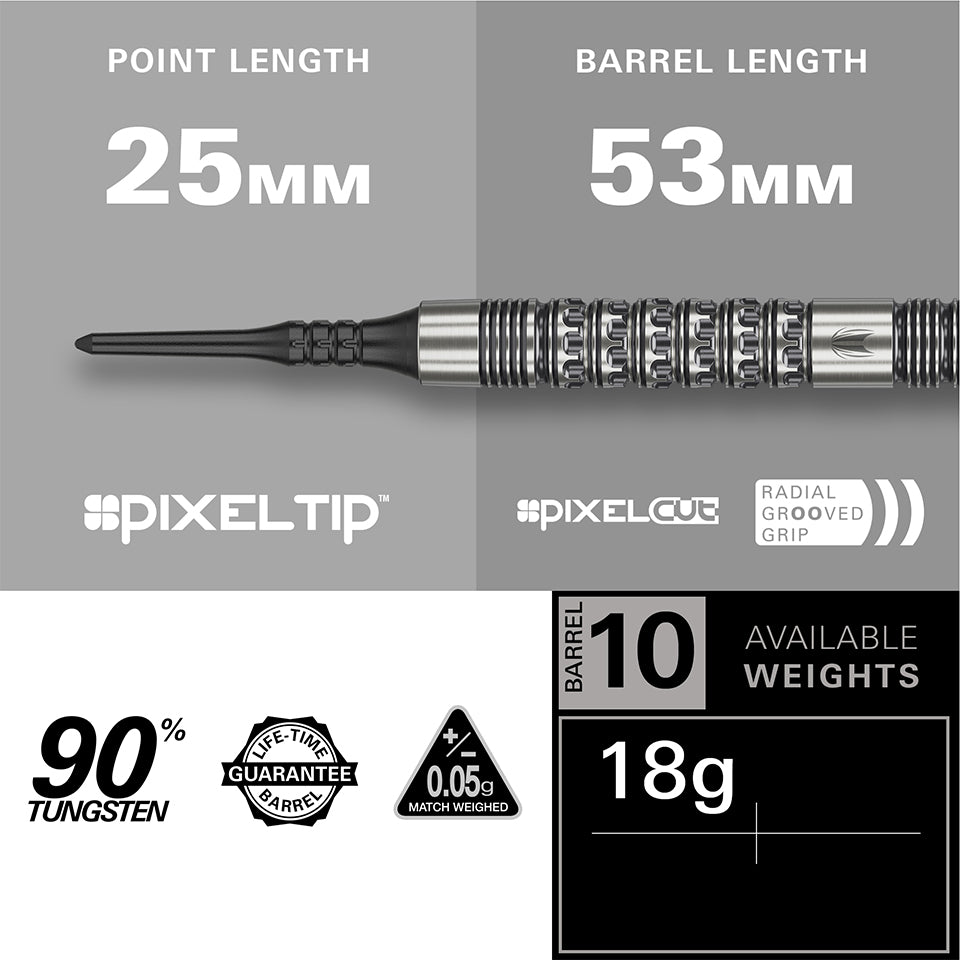 Target Redux 10 Soft Tip Darts - 18gm